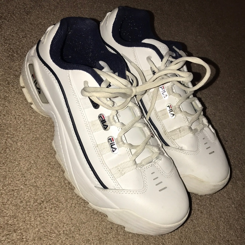 White Chunky FILA sneakers